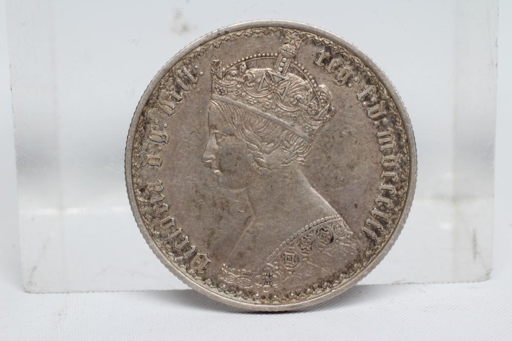 A VICTORIA GOTHIC FLORIN, 1852, crowned bust, cruciform back (Est. plus 24% premium inc. VAT) Image