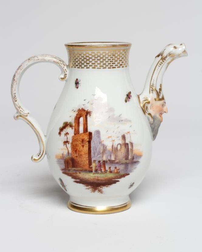 A KPM PORCELAIN SMALL COFFEE POT Image