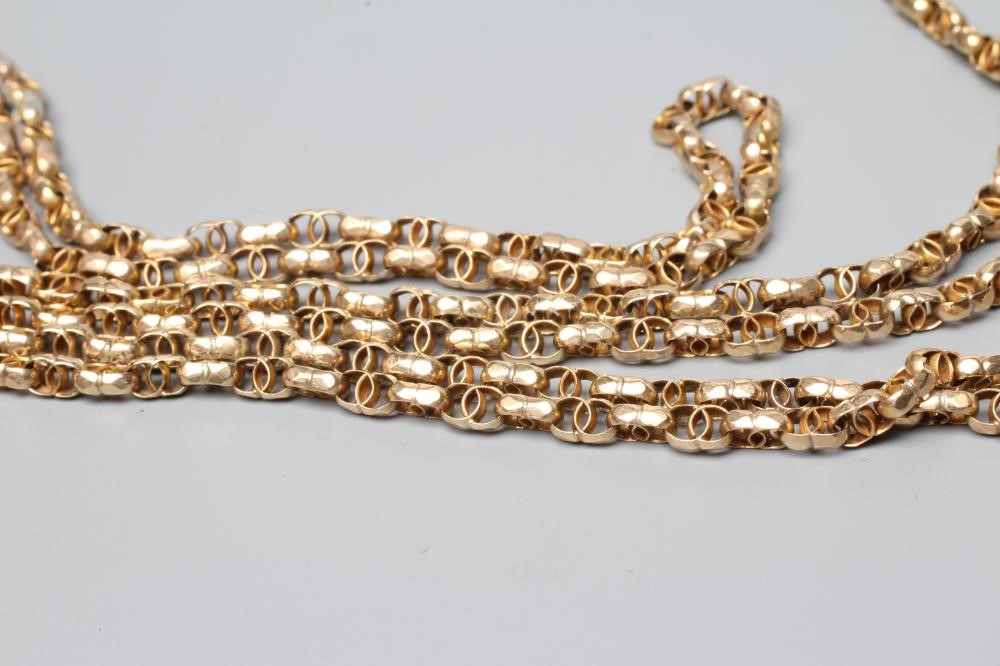 A GUARD CHAIN, the dog-clip fastener stamped 9, CJM (Est. plus 24% premium inc. VAT) Image