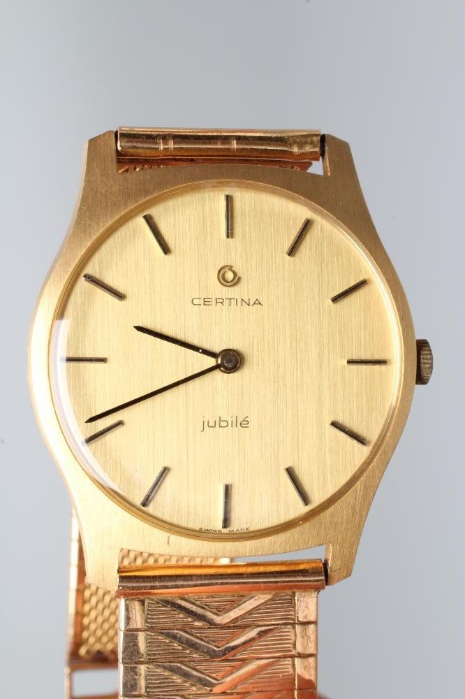 A GENTLEMAN'S 18CT GOLD CERTINA WRISTWATCH Image