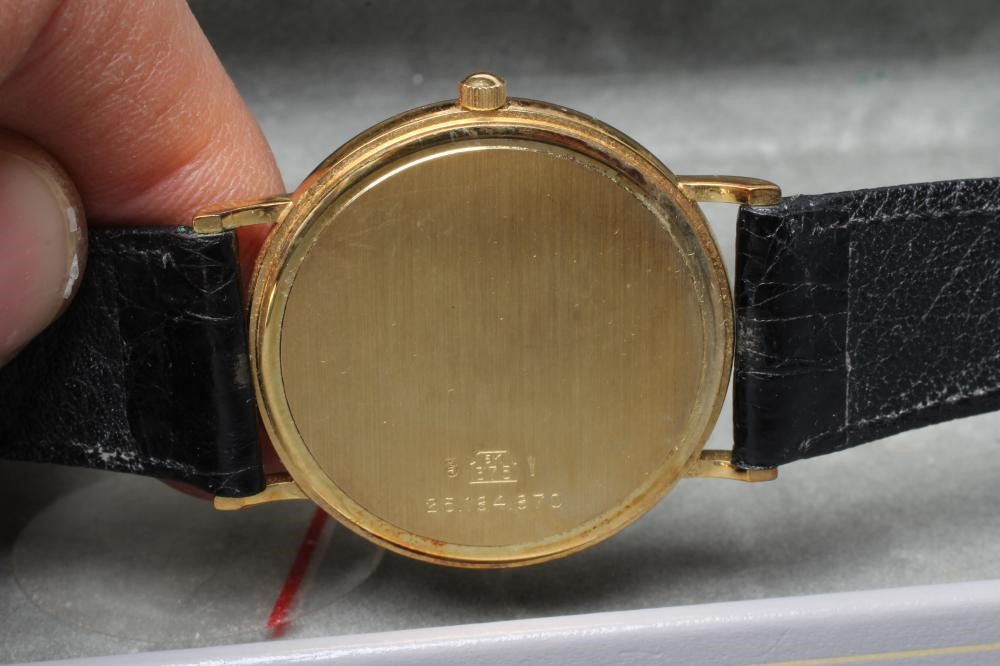 A GENTLEMAN'S 9CT GOLD LONGINES PRESENCE WRISTWATCH Image
