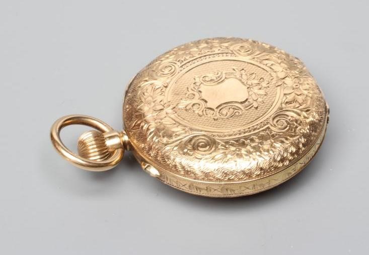 A HALF HUNTER TOP WIND FOB WATCH Image