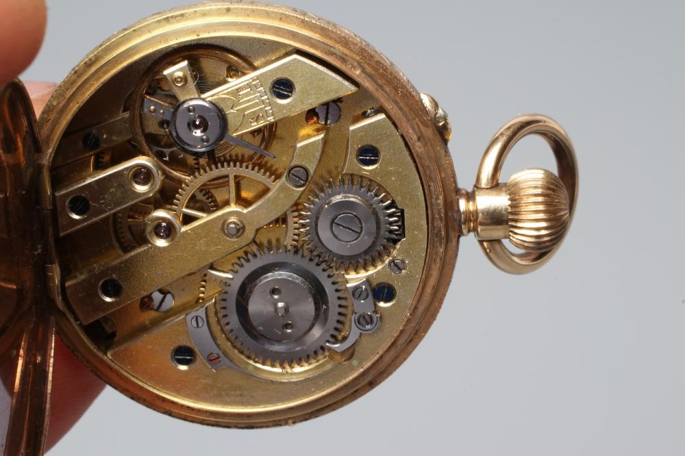 A HALF HUNTER TOP WIND FOB WATCH Image