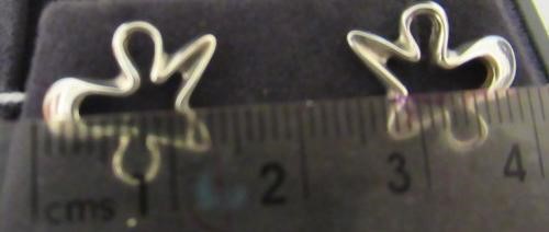 A PAIR OF GEORG JENSEN SILVER 'SPLASH' EAR STUDS, stamped, cased and boxed (Est. plus 24% premium Image