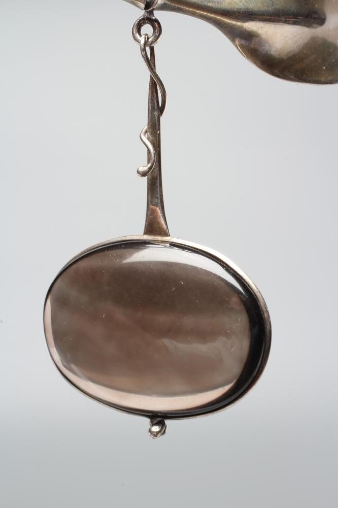 A GEORG JENSEN SILVER NECK RING designed by Viviana Torun Bulow-Hube Image