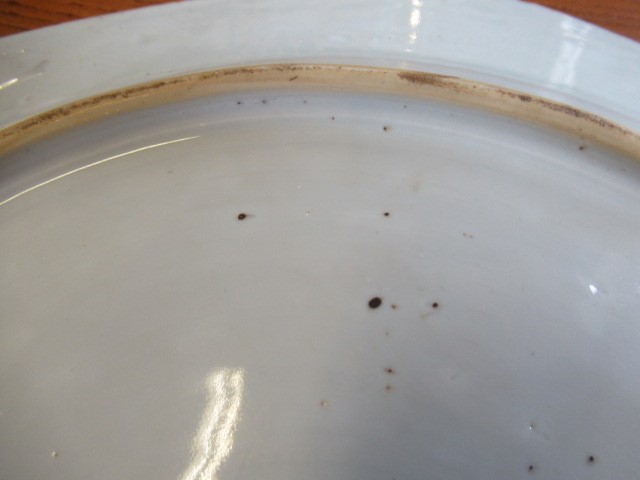 A CHINESE PORCELAIN CHARGER of octagonal form, painted in underglaze blue with a deer in open Image