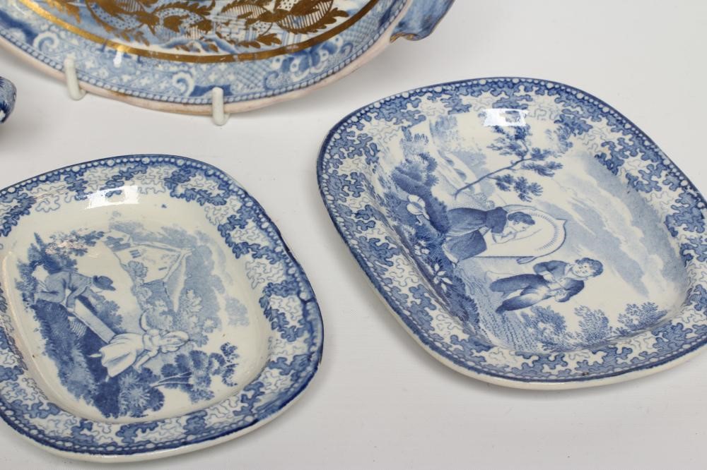 THREE BRAMELD EARTHENWARE MINIATURE DISHES Image