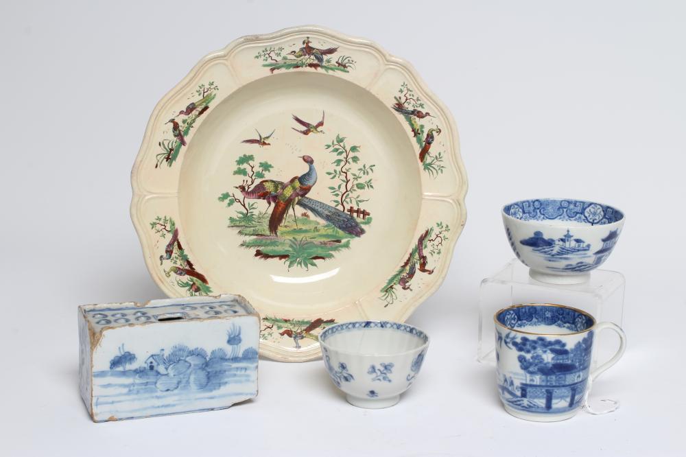 AN ENGLISH DELFT FLOWER BRICK Image