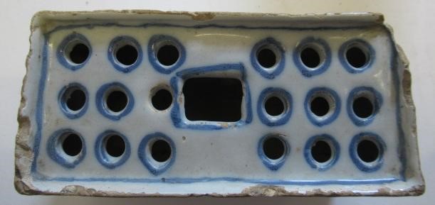 AN ENGLISH DELFT FLOWER BRICK Image