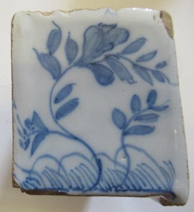 AN ENGLISH DELFT FLOWER BRICK Image