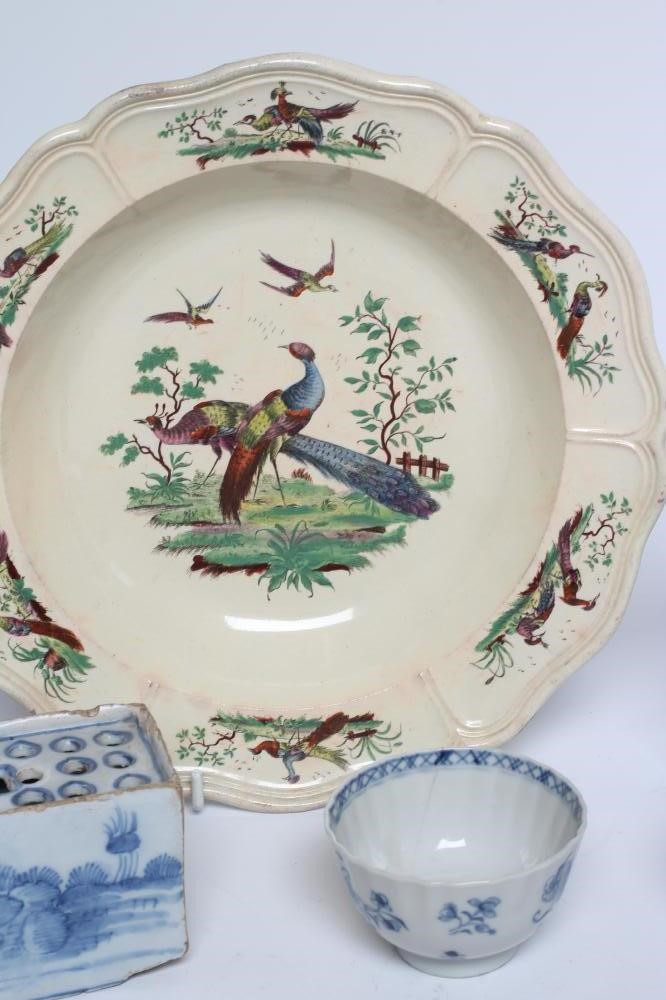 AN ENGLISH DELFT FLOWER BRICK Image