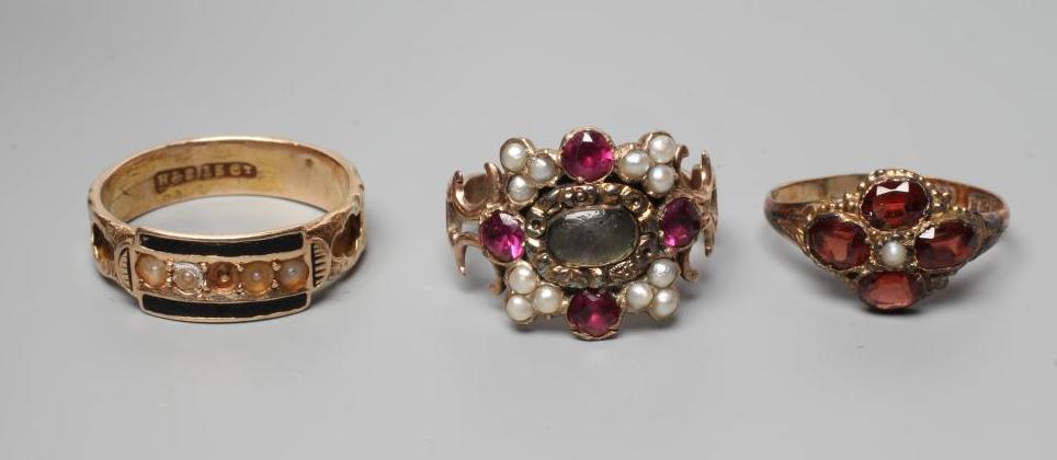 THREE MOURNING RINGS Image