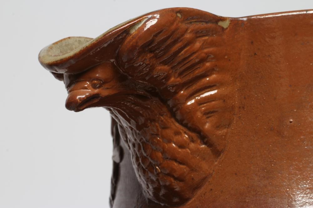 A LARGE SALTGLAZE STONEWARE HARVEST JUG Image