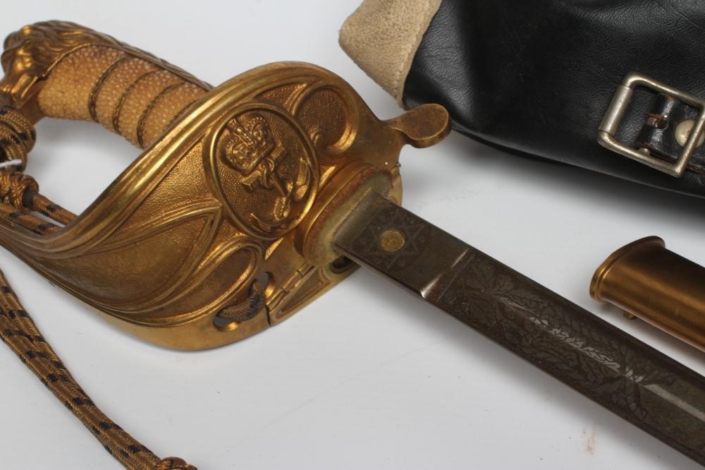 AN 1827 PATTERN NAVAL OFFICER'S SWORD Image