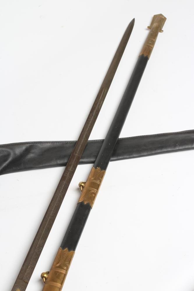 AN 1827 PATTERN NAVAL OFFICER'S SWORD Image