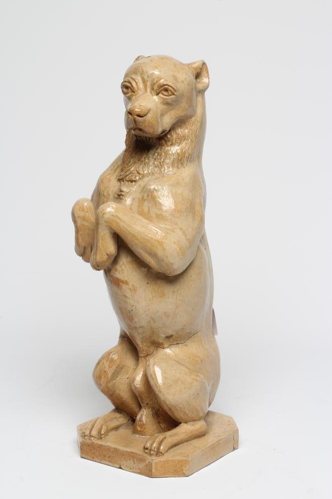 A BRAMPTON LONDON POTTERIES LIPSCOMBE SALTGLAZE STONEWARE POST FINIAL Image