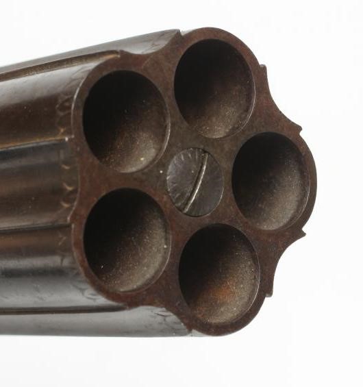 A LARGE PERCUSSION PEPPER BOX PISTOL by W. A. Beckwith Image