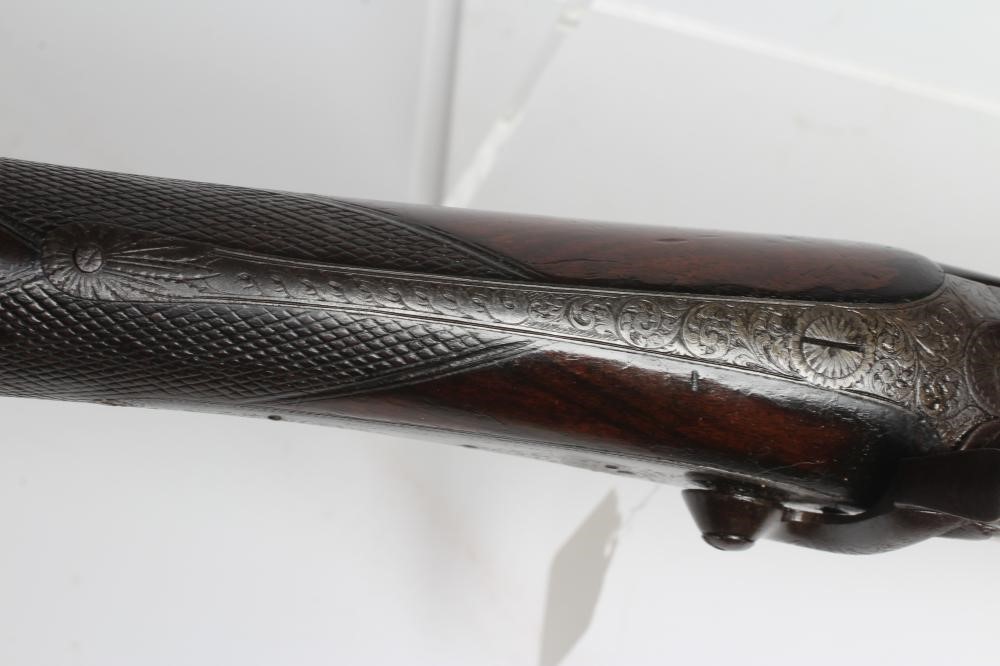 A 12 BORE PERCUSSION SHOTGUN by William Weston Image