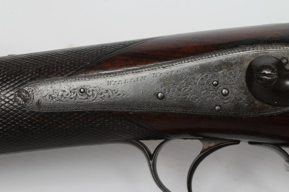 A 12 BORE PERCUSSION SHOTGUN by William Weston Image