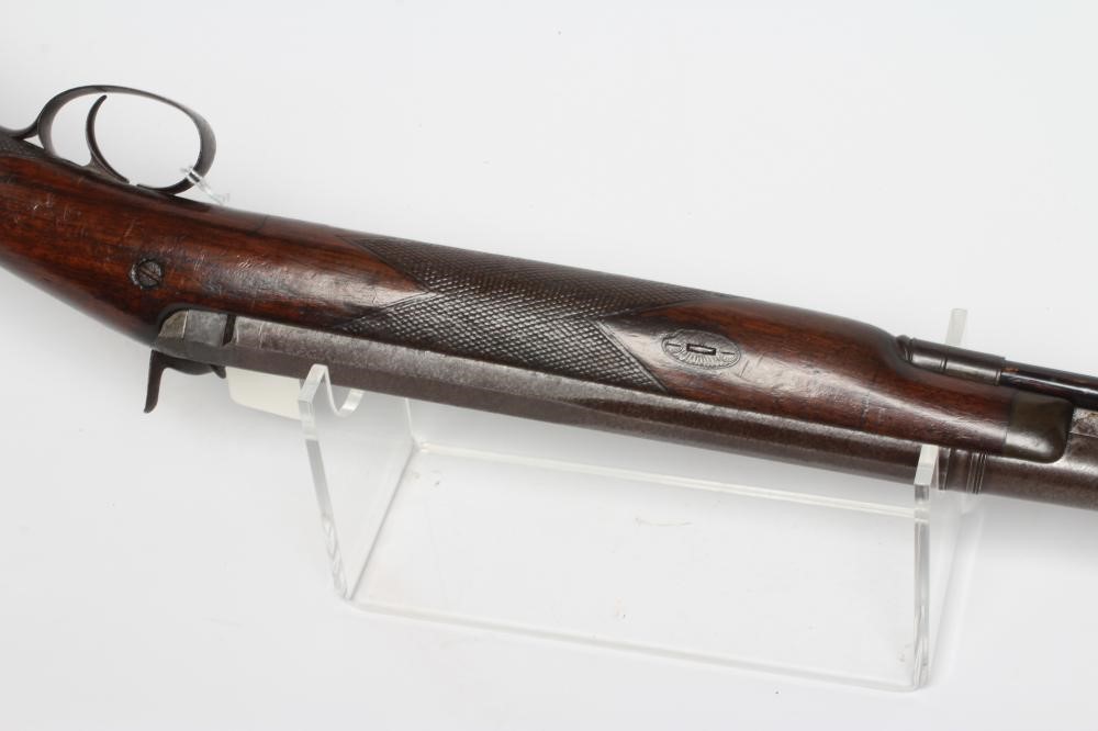 A 12 BORE PERCUSSION SHOTGUN by William Weston Image