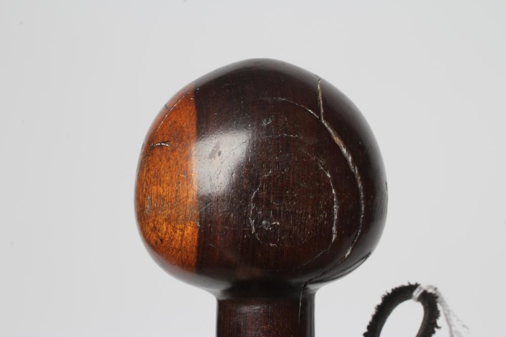 A ZULU KNOBKERRIE, late 19th century, with 28" shaft tapering to the grip and bi-colour head, 30 Image