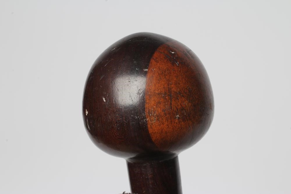 A ZULU KNOBKERRIE, late 19th century, with 28" shaft tapering to the grip and bi-colour head, 30 Image