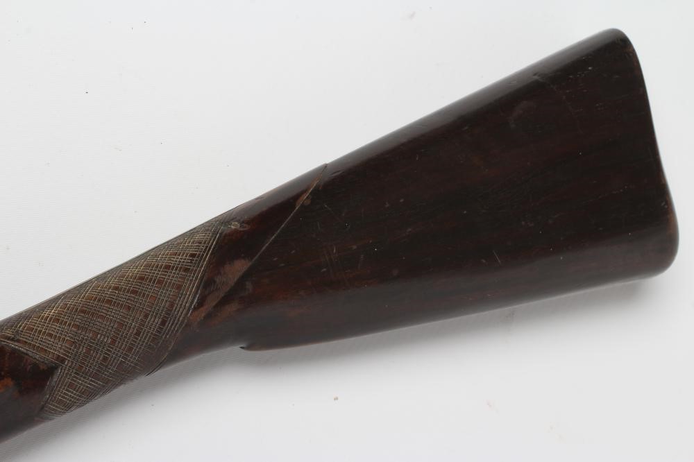 A FLINTLOCK BLUNDERBUSS by W. Hole Image