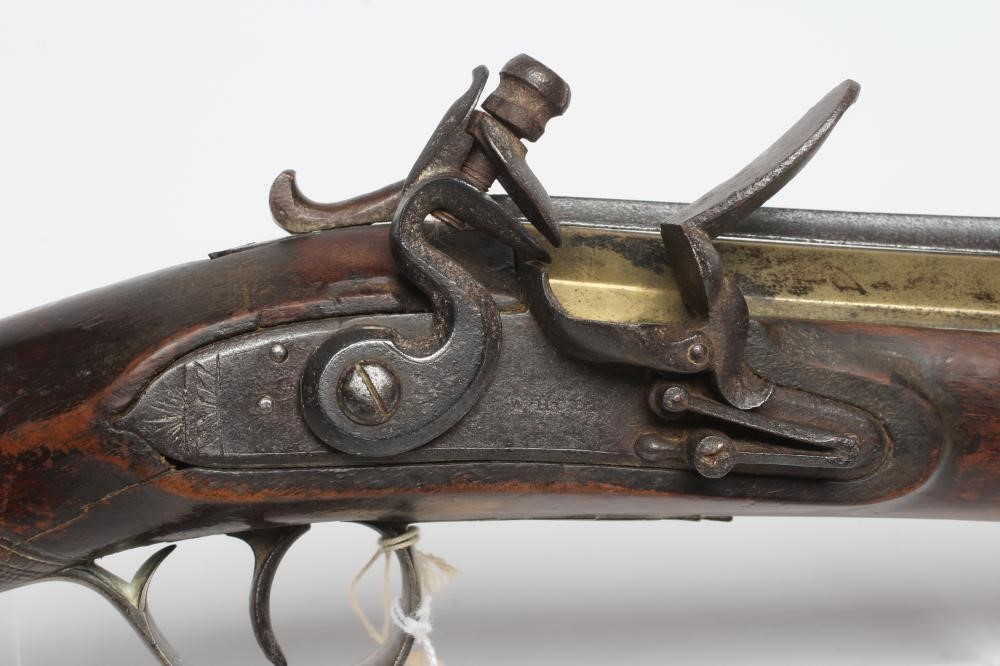 A FLINTLOCK BLUNDERBUSS by W. Hole Image