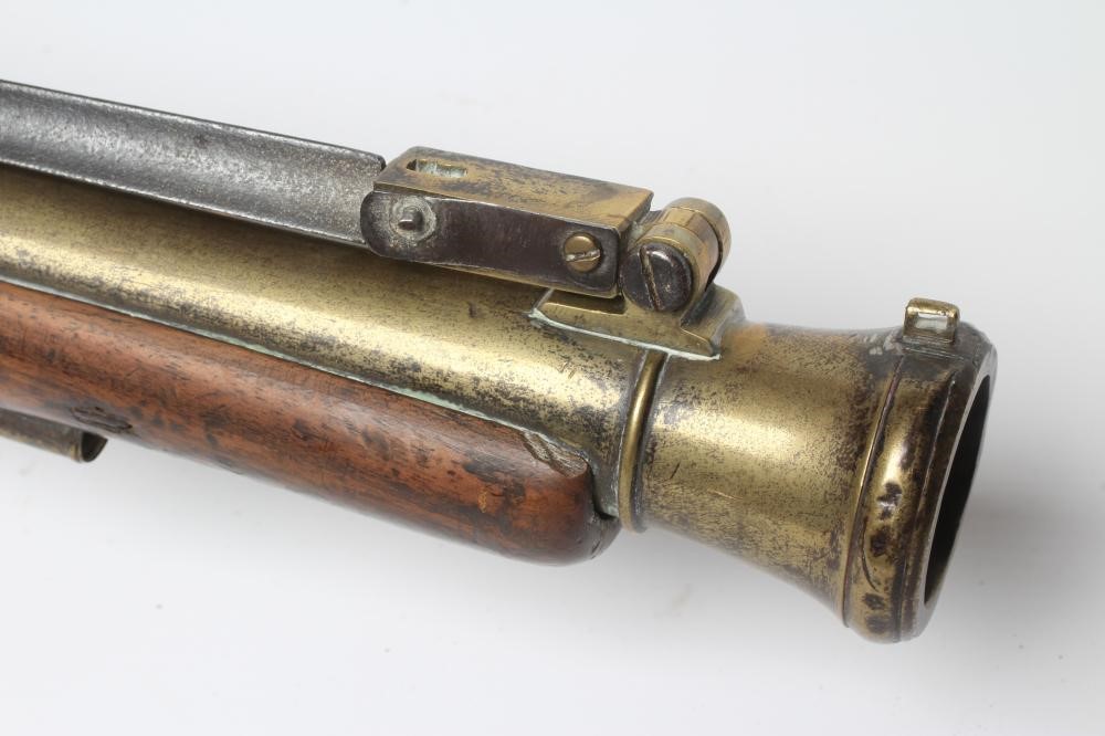 A FLINTLOCK BLUNDERBUSS by W. Hole Image