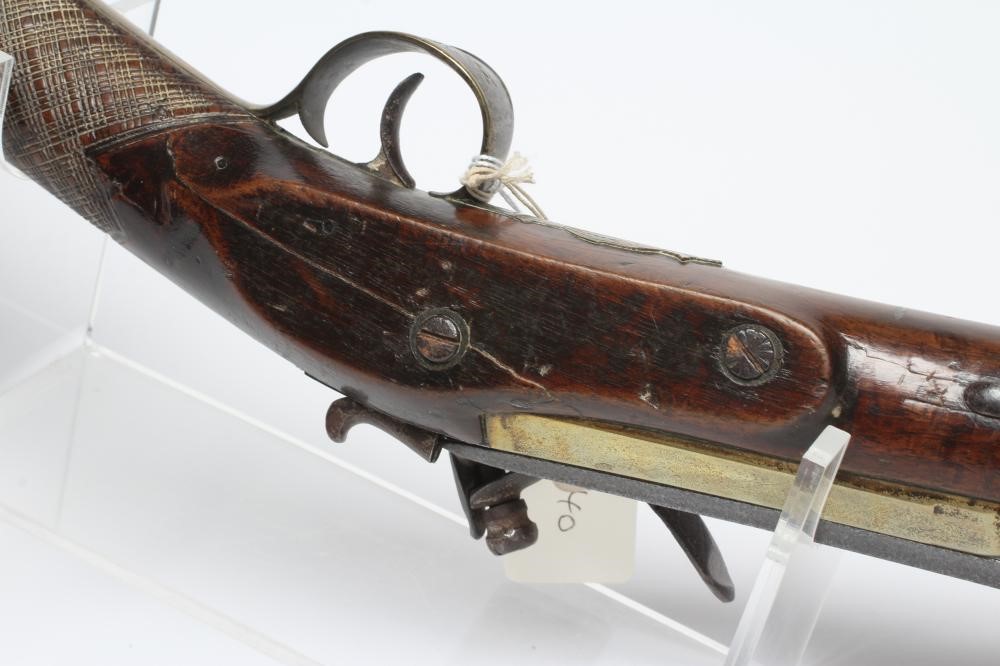 A FLINTLOCK BLUNDERBUSS by W. Hole Image