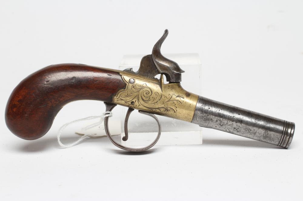 A PERCUSSION POCKET PISTOL by Mills of London Image