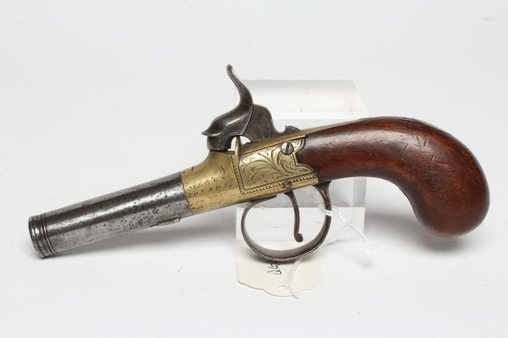 A PERCUSSION POCKET PISTOL by Mills of London Image