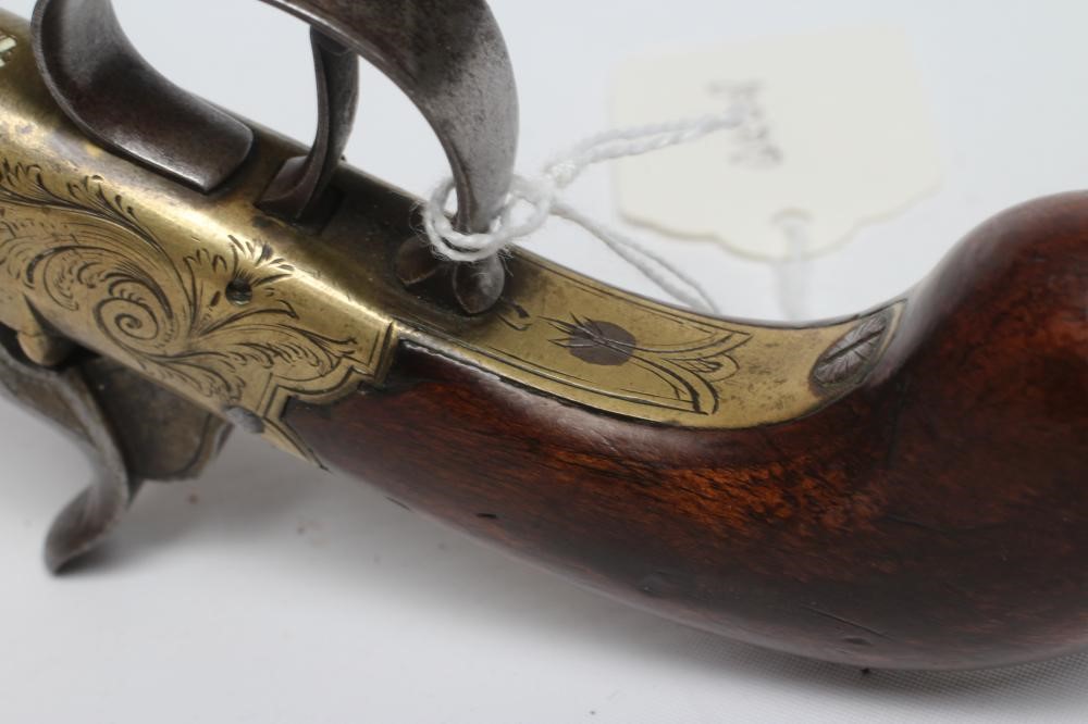 A PERCUSSION POCKET PISTOL by Mills of London Image