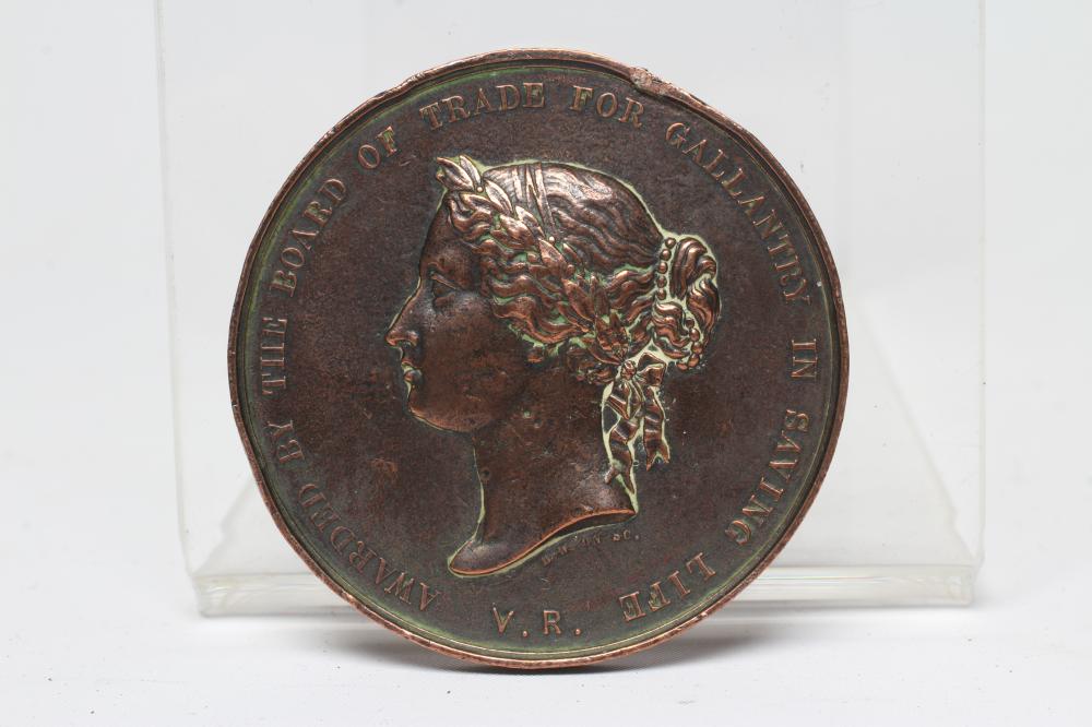 A VICTORIAN BOARD OF TRADE MEDAL FOR GALLANTRY IN SAVING LIFE AT SEA Image