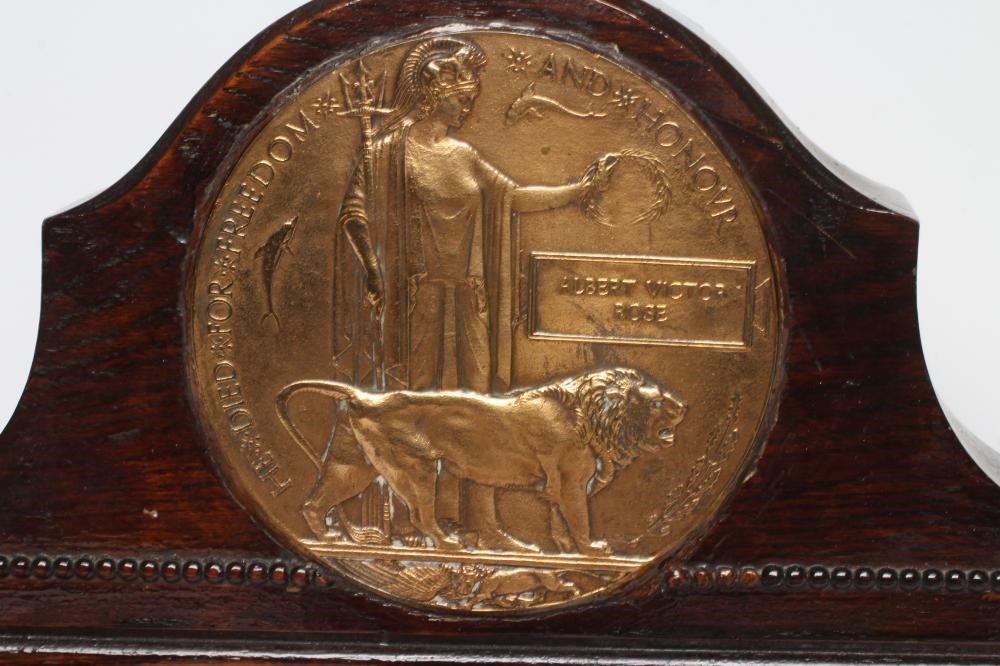 THE MEDALS AND DEATH PLAQUE OF THREE BROTHERS Image