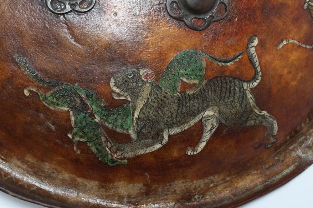 AN INDIAN DHAL HIDE SHIELD Image