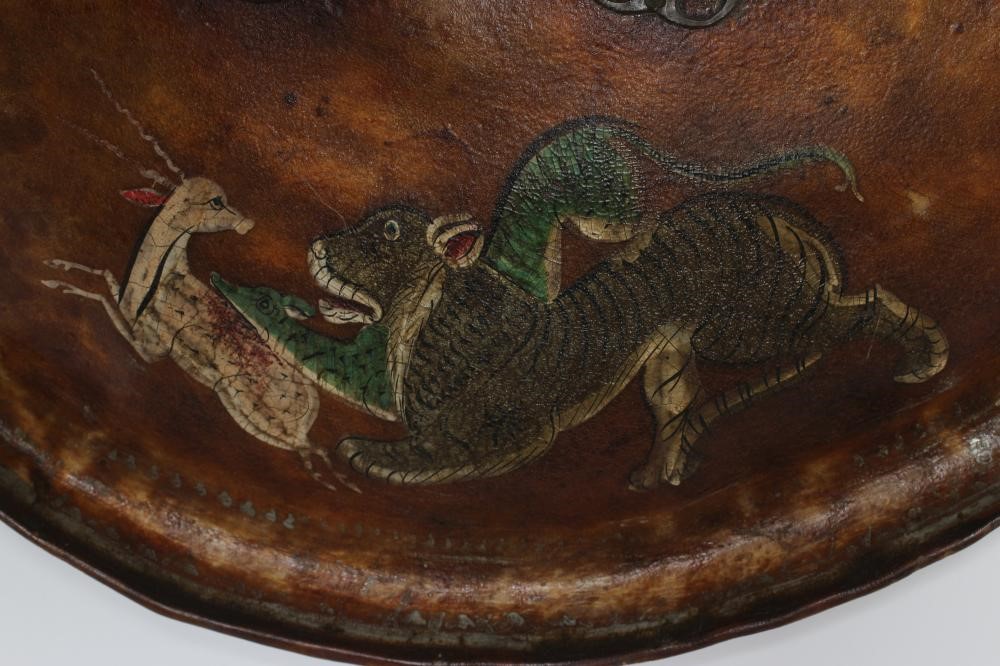 AN INDIAN DHAL HIDE SHIELD Image
