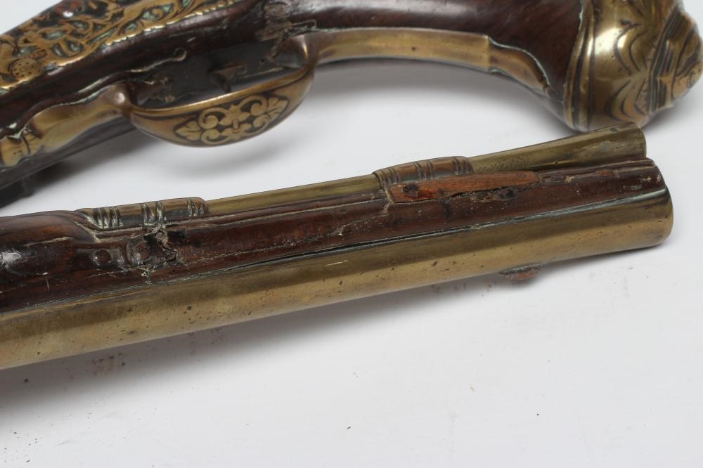 A PAIR OF DUTCH FLINTLOCK HOLSTER PISTOLS Image