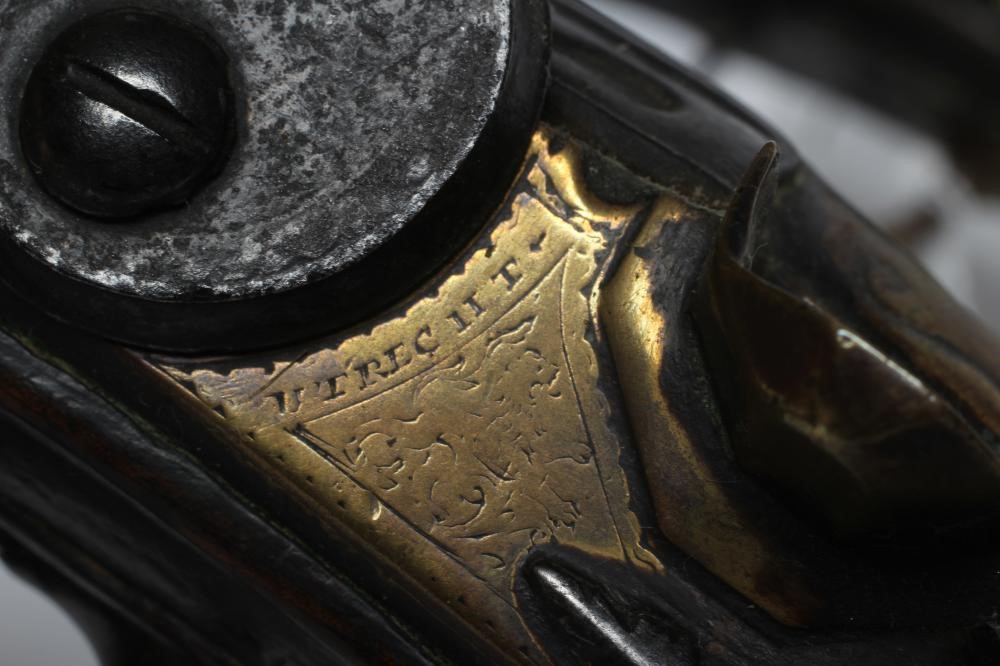 A PAIR OF DUTCH FLINTLOCK HOLSTER PISTOLS Image