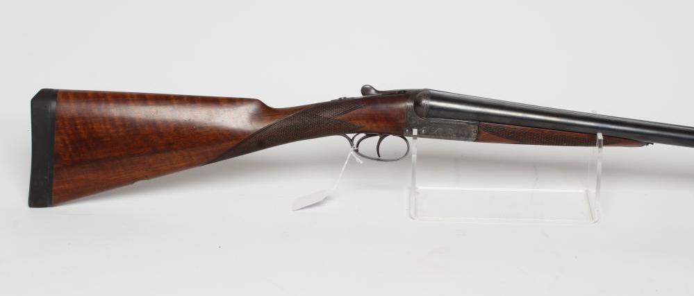 A WEBLEY & SCOTT 12 BORE SIDE BY SIDE SHOTGUN Image