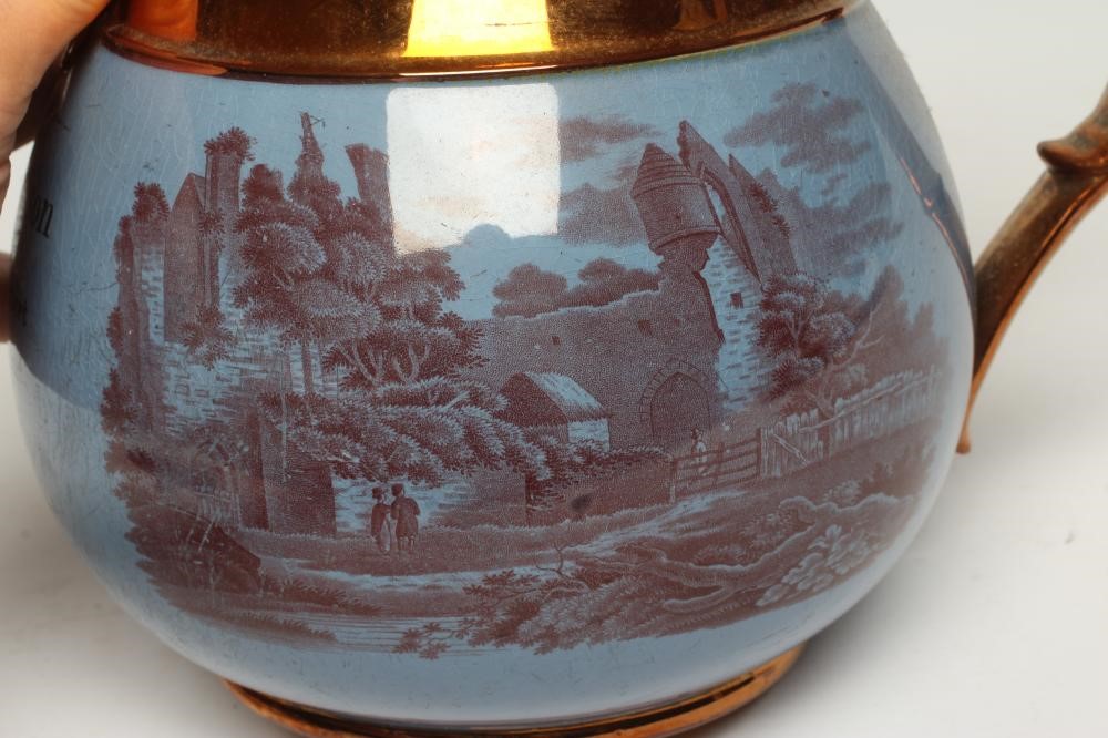 A DOCUMENTARY COPPER LUSTRE JUG Image