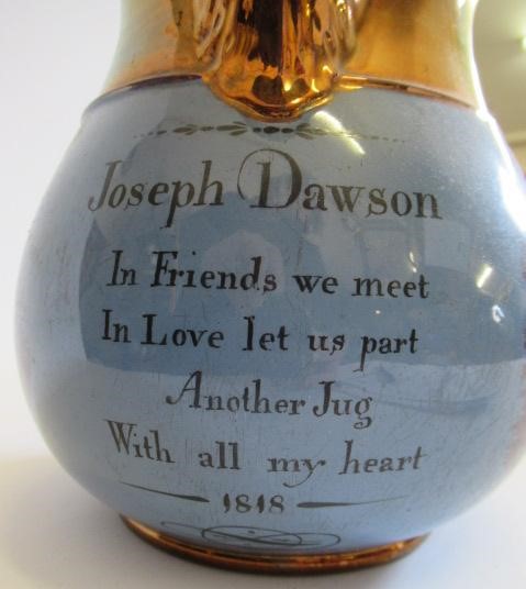 A DOCUMENTARY COPPER LUSTRE JUG Image