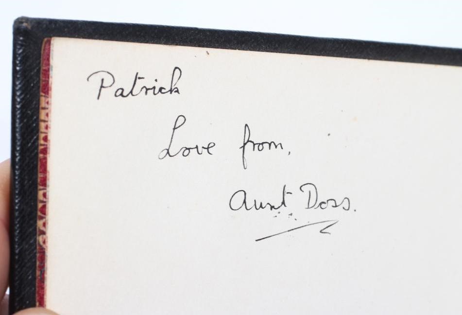 A PRIVATE GAME BOOK from 1939-1943, hand annotated and illustrated in pen and pencil, leather bound Image