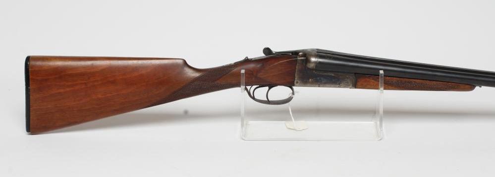 A LAURONA 20 BORE SIDE BY SIDE SHOTGUN, with 27 3/4" barrels and manual safety, 44 3/4" overall Image