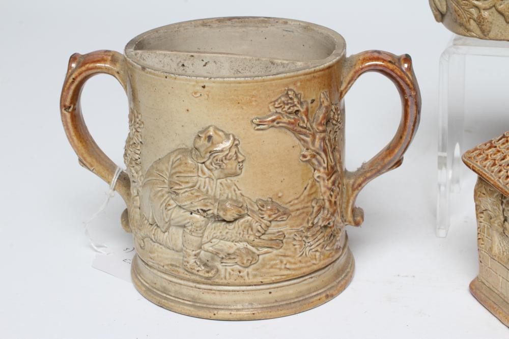 A COLLECTION OF DERBYSHIRE SALTGLAZE STONEWARE Image