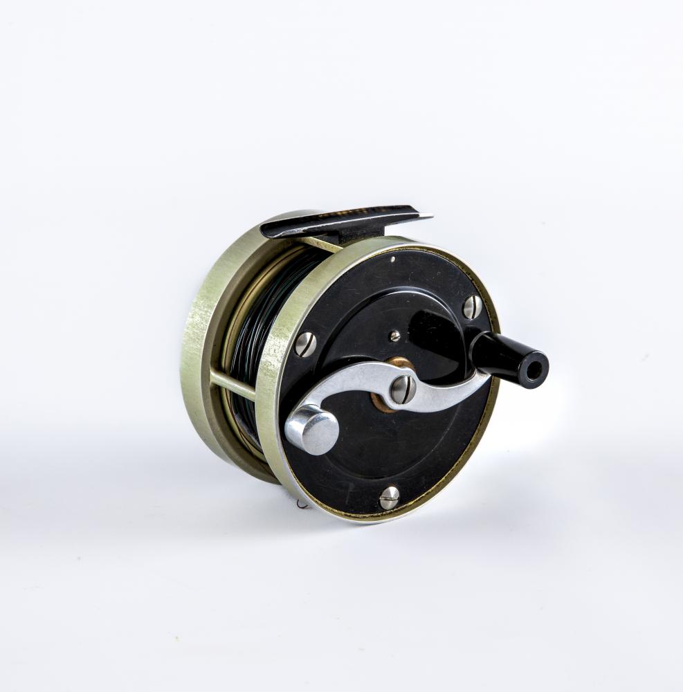 S. E. BOGDAN OF NASHUA SALMON FISHING REEL with plastic handle, stainless steel construction and 11 Image