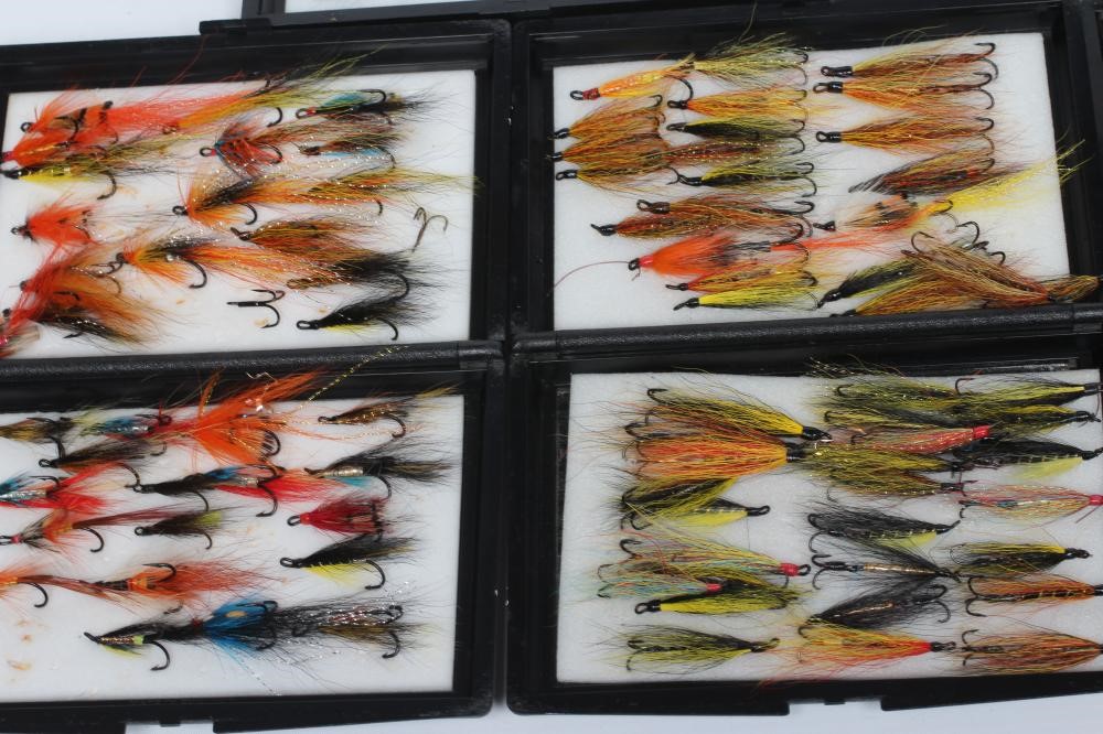 APPROXIMATELY 356 SALMON AND SEA TROUT FLIES in plastic cases (Est. plus 24% premium inc. VAT) Image
