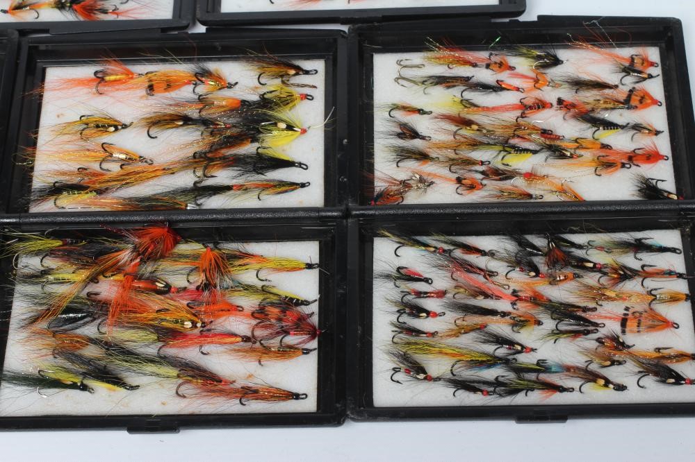 APPROXIMATELY 356 SALMON AND SEA TROUT FLIES in plastic cases (Est. plus 24% premium inc. VAT) Image