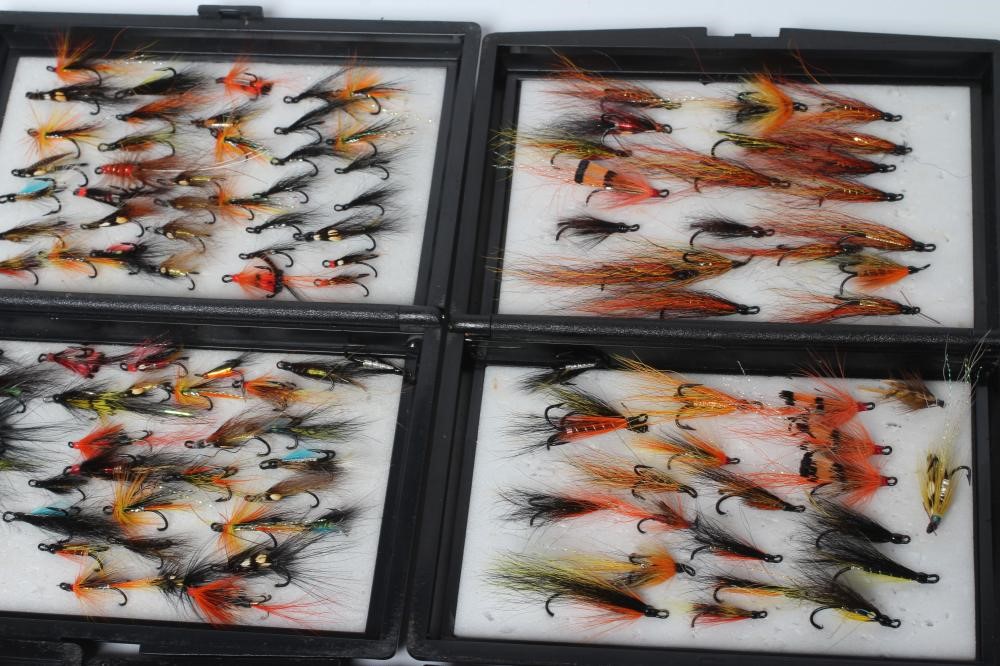 APPROXIMATELY 356 SALMON AND SEA TROUT FLIES in plastic cases (Est. plus 24% premium inc. VAT) Image