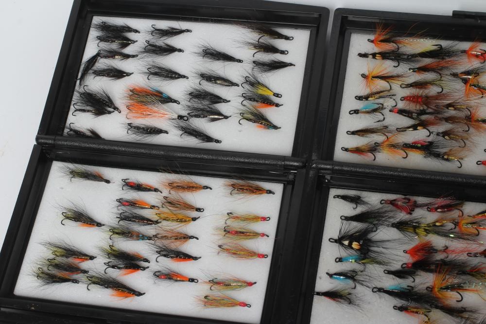 APPROXIMATELY 356 SALMON AND SEA TROUT FLIES in plastic cases (Est. plus 24% premium inc. VAT) Image